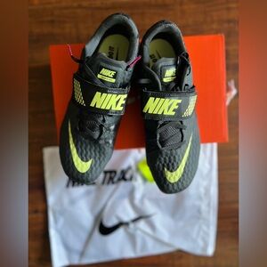 Nike High Jump Elite 'Anthracite Light Lemon Twist Pink' 806561-003 - Size 10.5